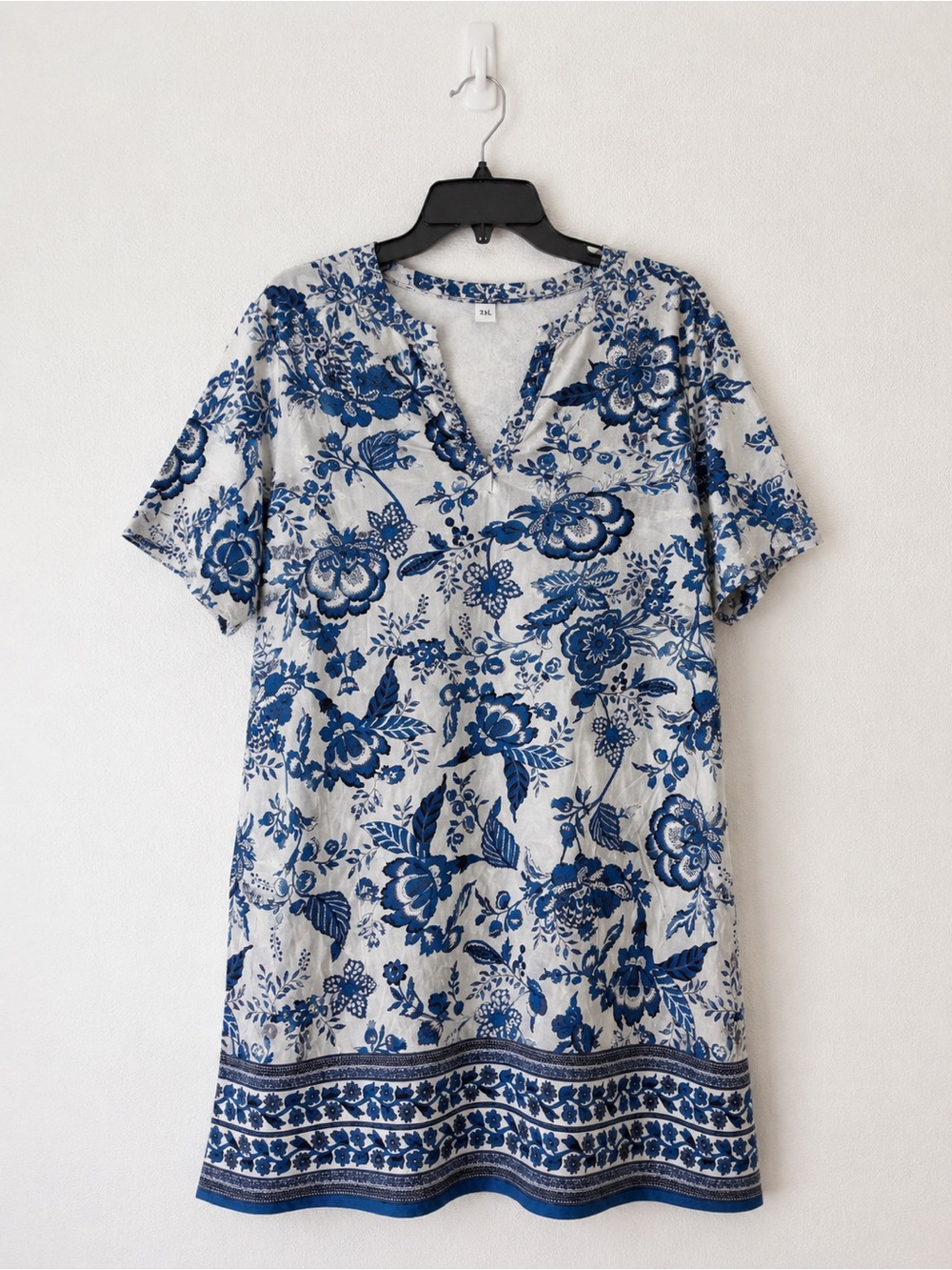 Blue Floral Shift Dress